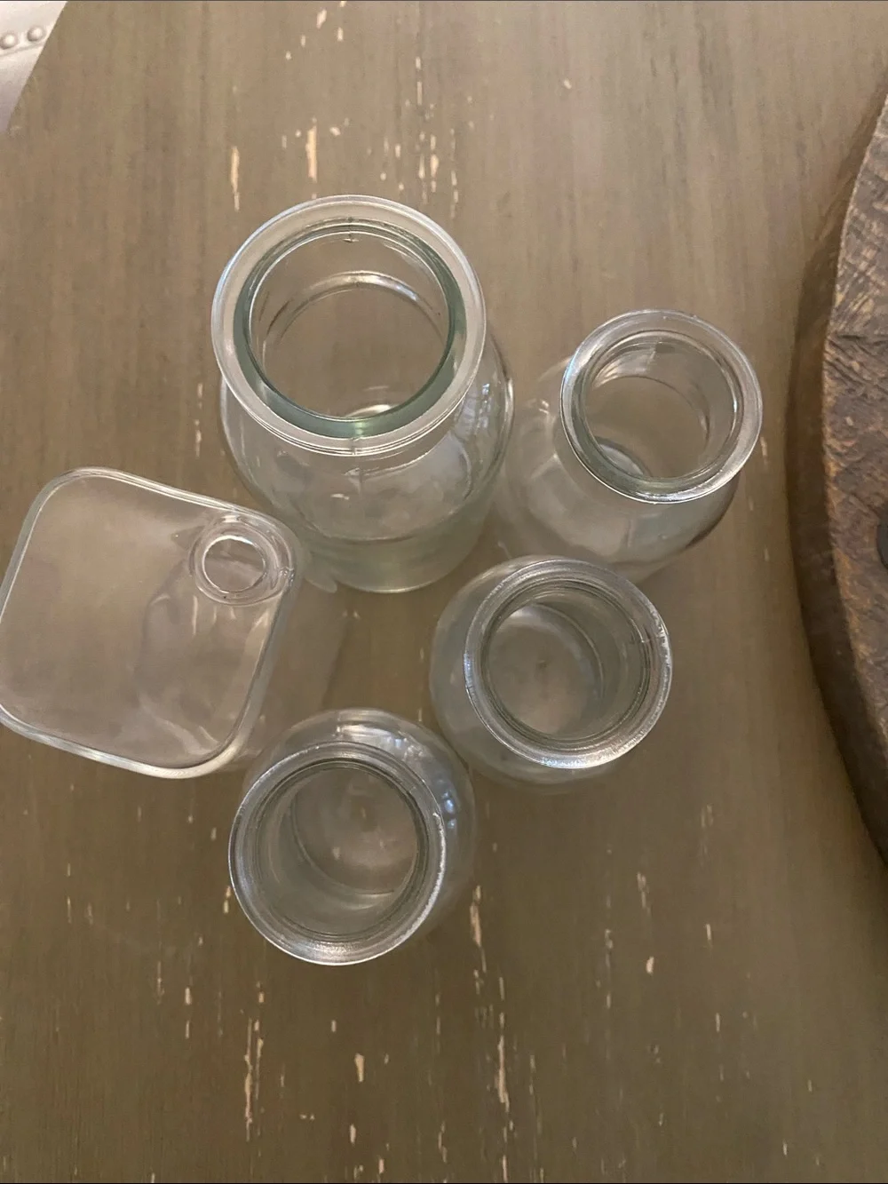Set of 5 bud vases